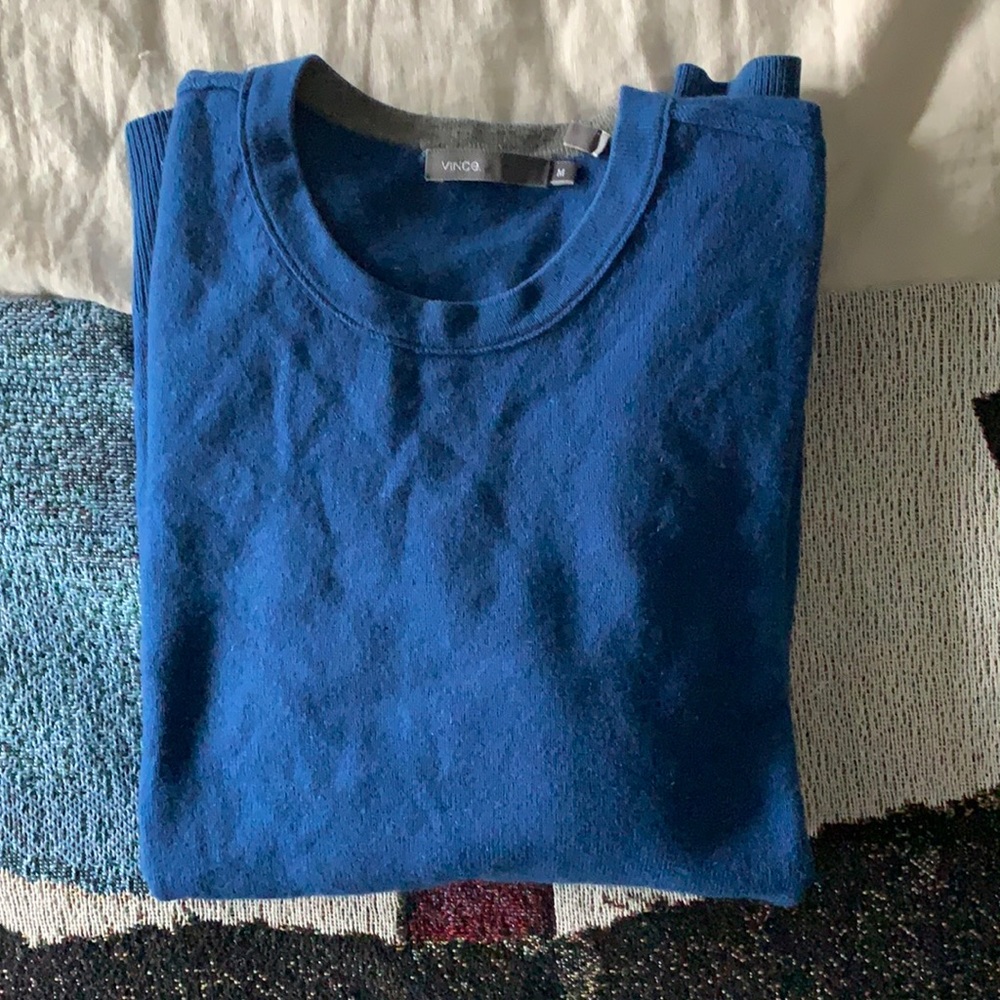 Vince Blue 100% Cashmere Sweater